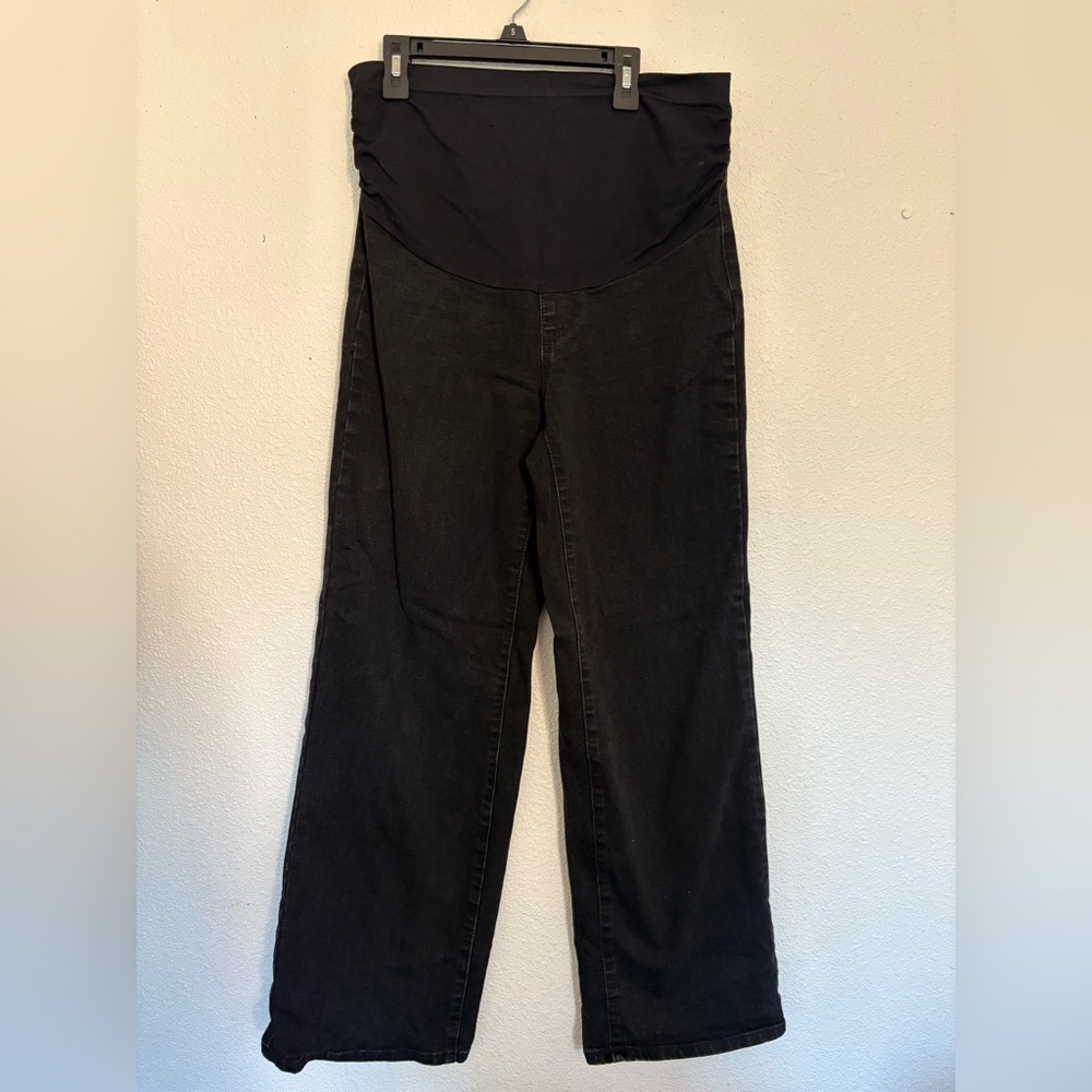 Maternity- Bae. All Hours Wide Leg Jeans- Black